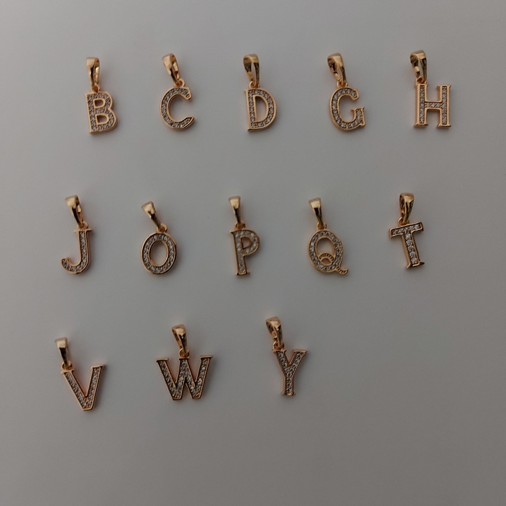 18k Gold Plated Letter Pendant